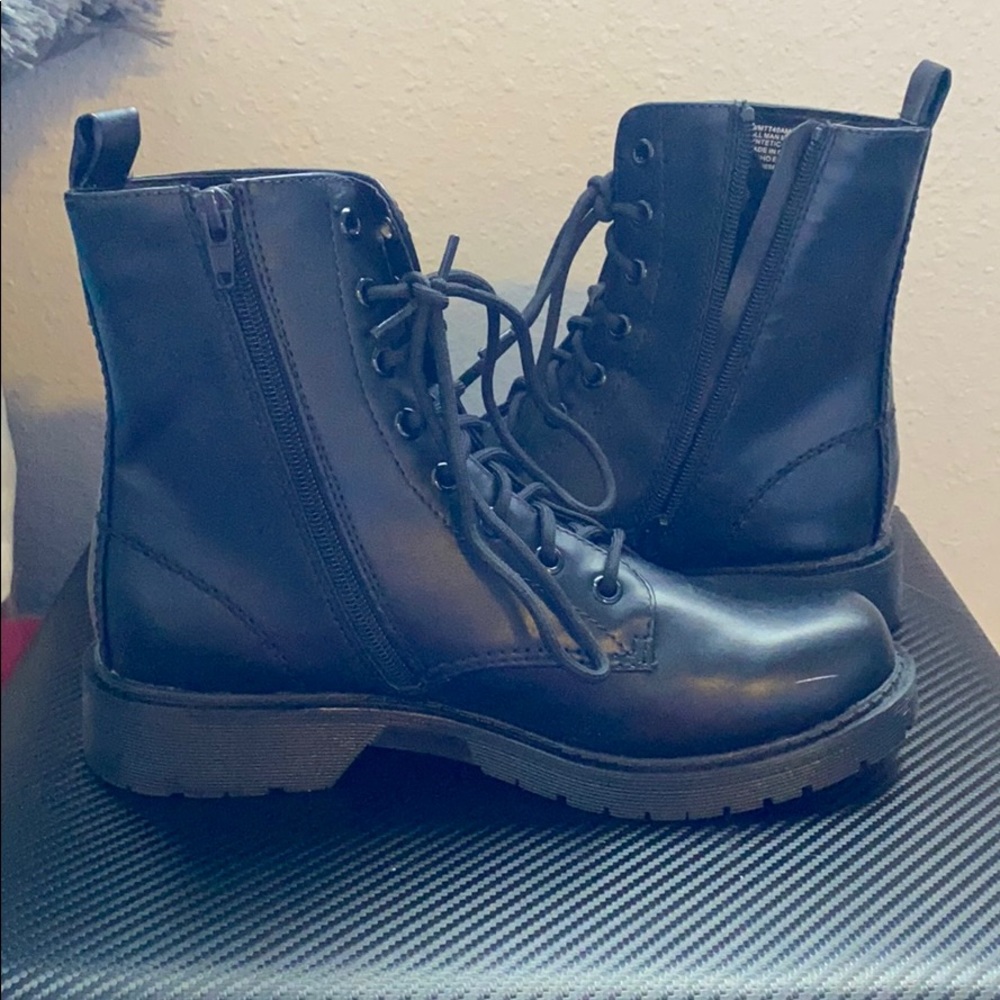 Black Combat boots